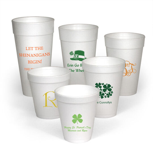 Design Your Own St. Patrick's Day Styrofoam Cups